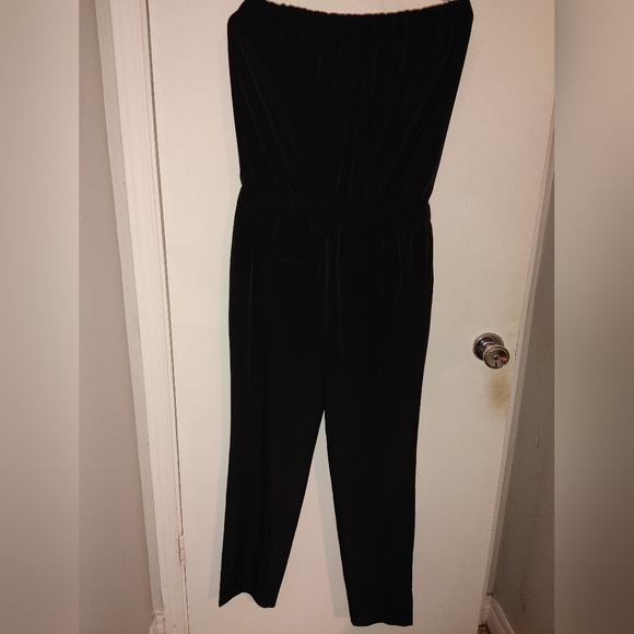 Black Strapless Jumpsuit Sz.S NWT Loft - Picture 6 of 9